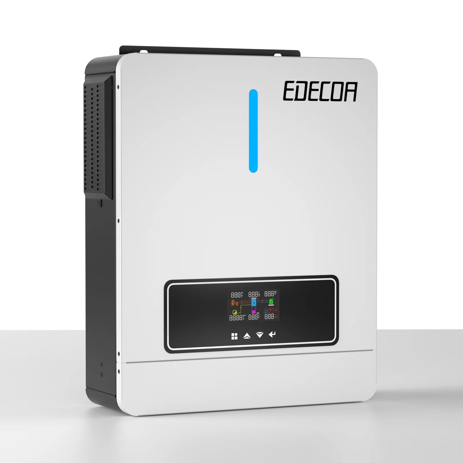 EDECOA Hybrid Solar Inverter 6200W 48V to 220V Pure Sine Wave MPPT 120A PV 60-500VDC